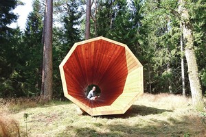 Juodkrantės miško lankytojus stebina dar neregėta garsų gaudyklė