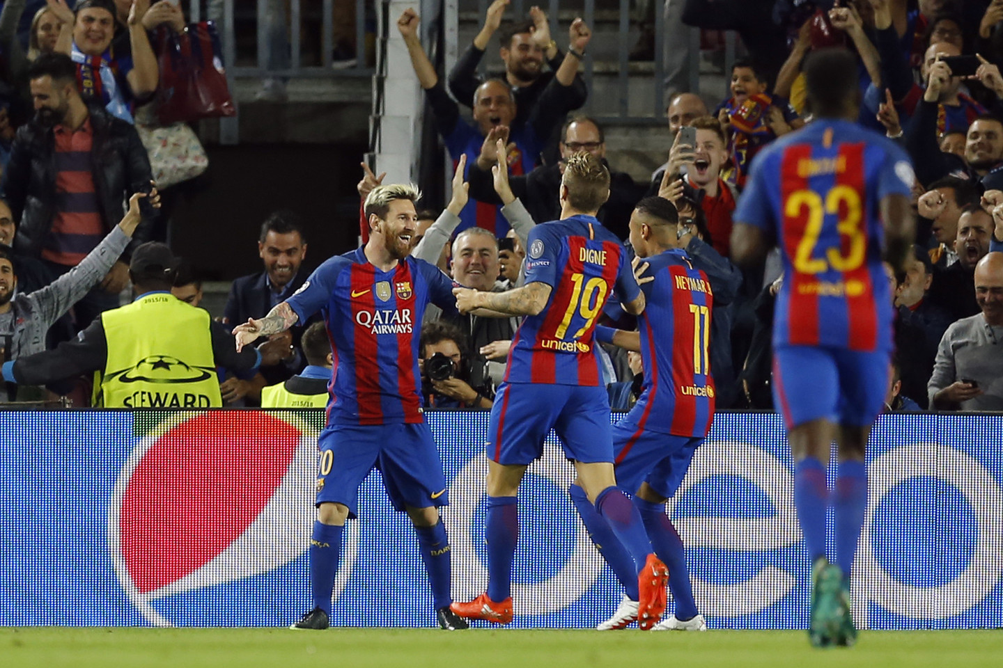 „Barcelona“ pelnė greitą įvartį.<br>AP nuotr.