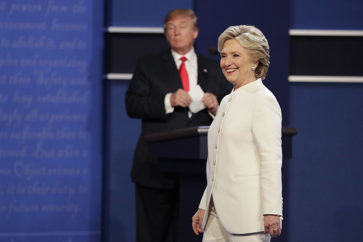 H.Clinton ir D.Trumpas negailėjo vienas kito.