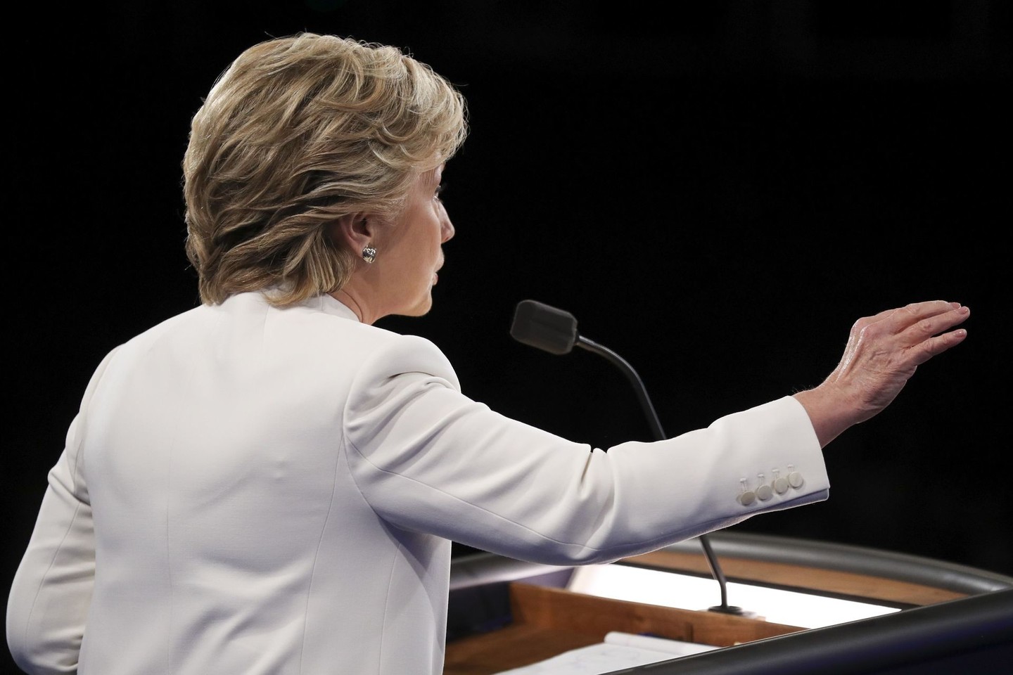 H.Clinton ir D.Trumpo debatuose netrūko aistrų ir piktų žodžių.<br>AP nuotr.