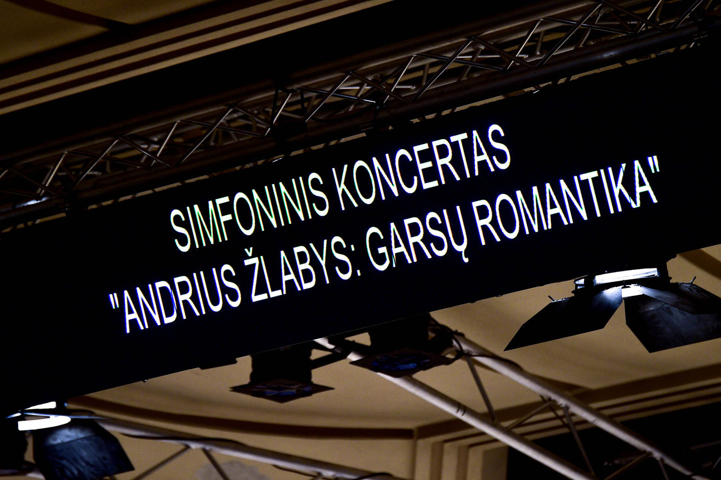 Lietuvos valstybinio simfoninio orkestro ir A.Žlabio koncerto akimirkos.<br>V.Šiavinsko nuotr.