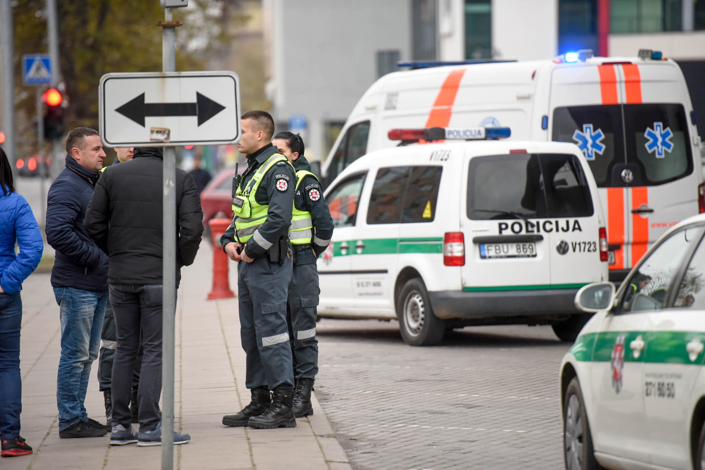 Skaudi nelaimė Vilniuje: iškritęs iš „Helios City“ 18 aukšto žuvo žmogus.