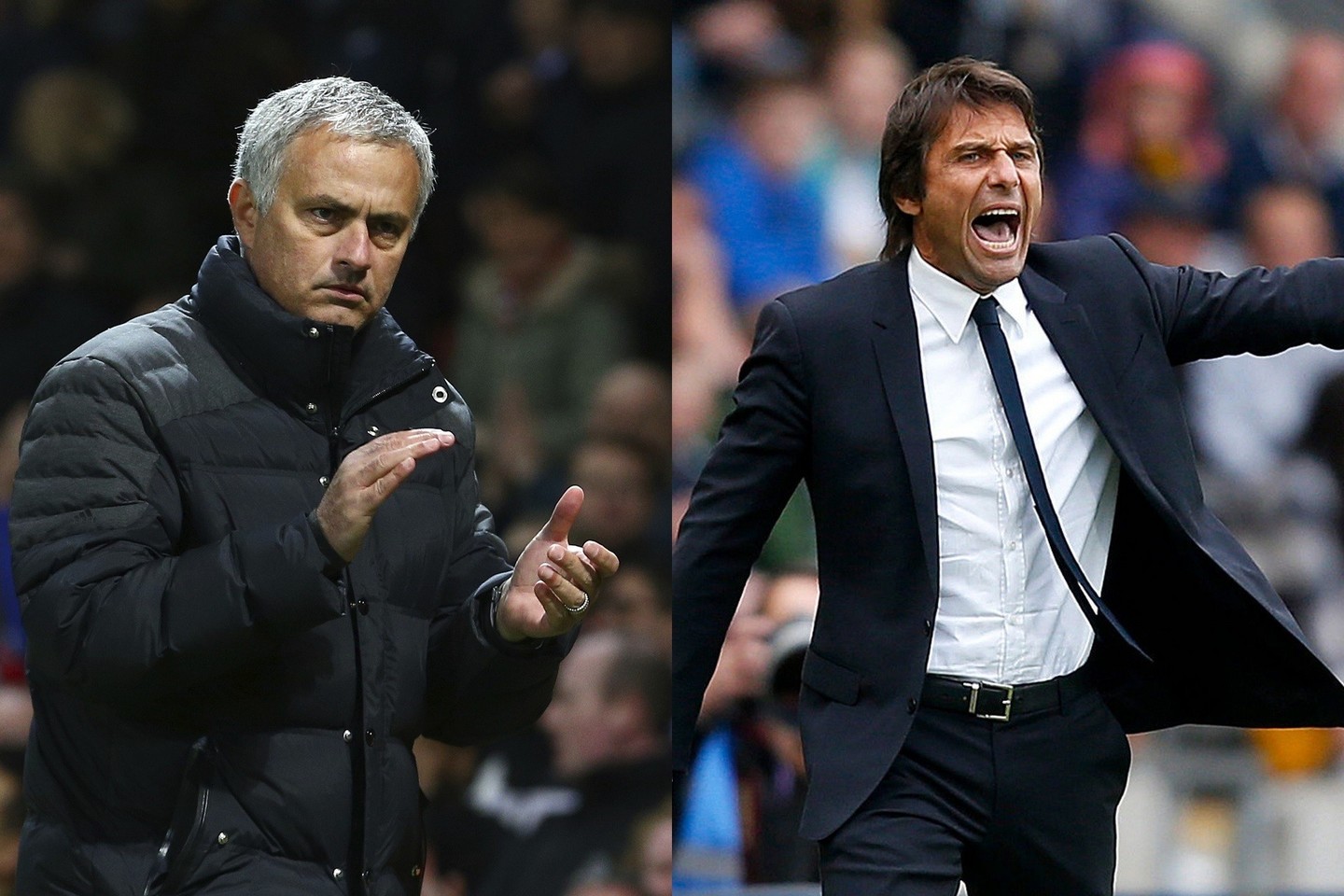 J.Mourinho (kairėje) sugrįžta į „Chelsea“ stovyklą, kur dabar karaliauja A.Conte (dešinėje).