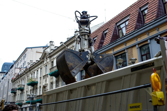 Vilniaus gatvė pavirto statybų aikštele.<br>V.Ščiavinsko nuotr.