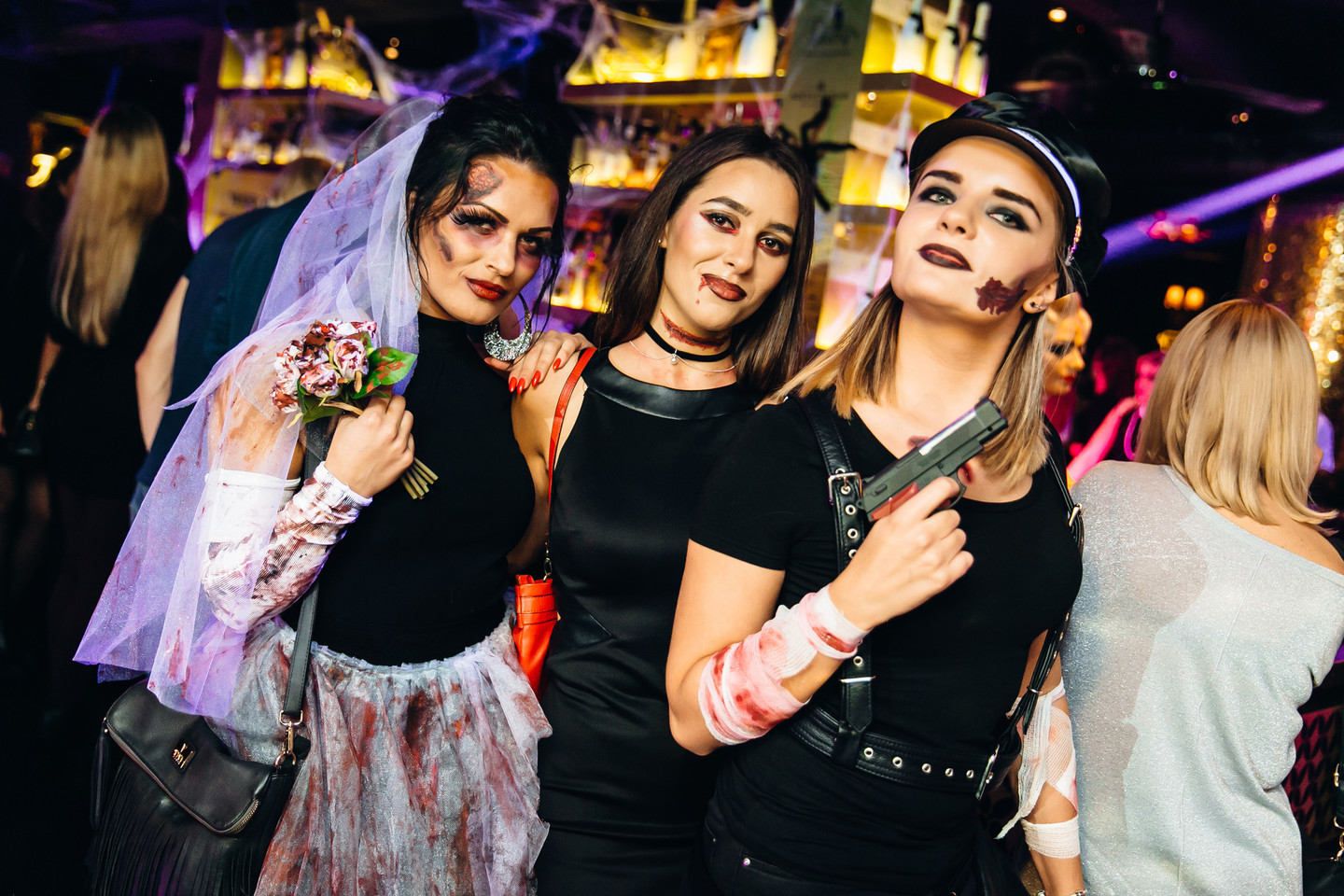 Visos „Pantera Halloween 2016: Brangelina“ vakaro spalvos – nuotraukų galerijoje.<br>Klubo „Pantera“ nuotr.