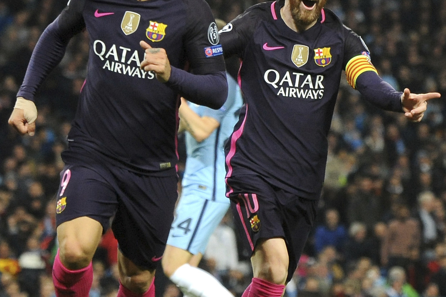 „Manchester City“ ir „Barcelona“ rungtynės.<br>AP nuotr.