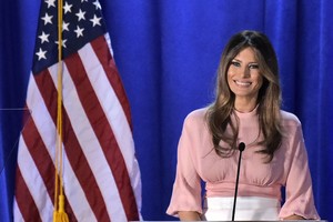 Gražuolė Melania išgyrė savo vyrą Donaldą Trumpą