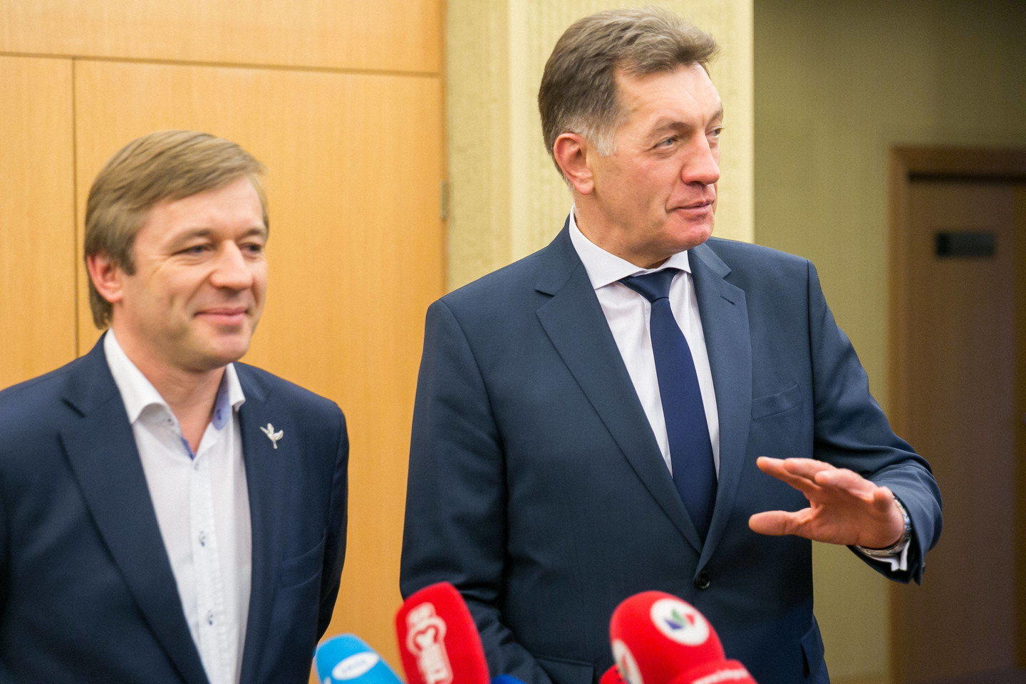 Kai kurie socialdemokratų partijos nariai pasipiktino, kad Socialinės apsaugos ir darbo ministerija iškeista į Ūkio ministeriją.<br>T.Bauro nuotr.