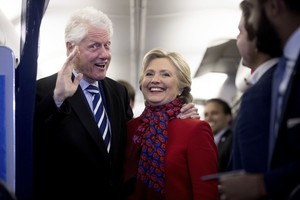 JAV prezidento rinkimuose – pirmoji H. Clinton pergalė