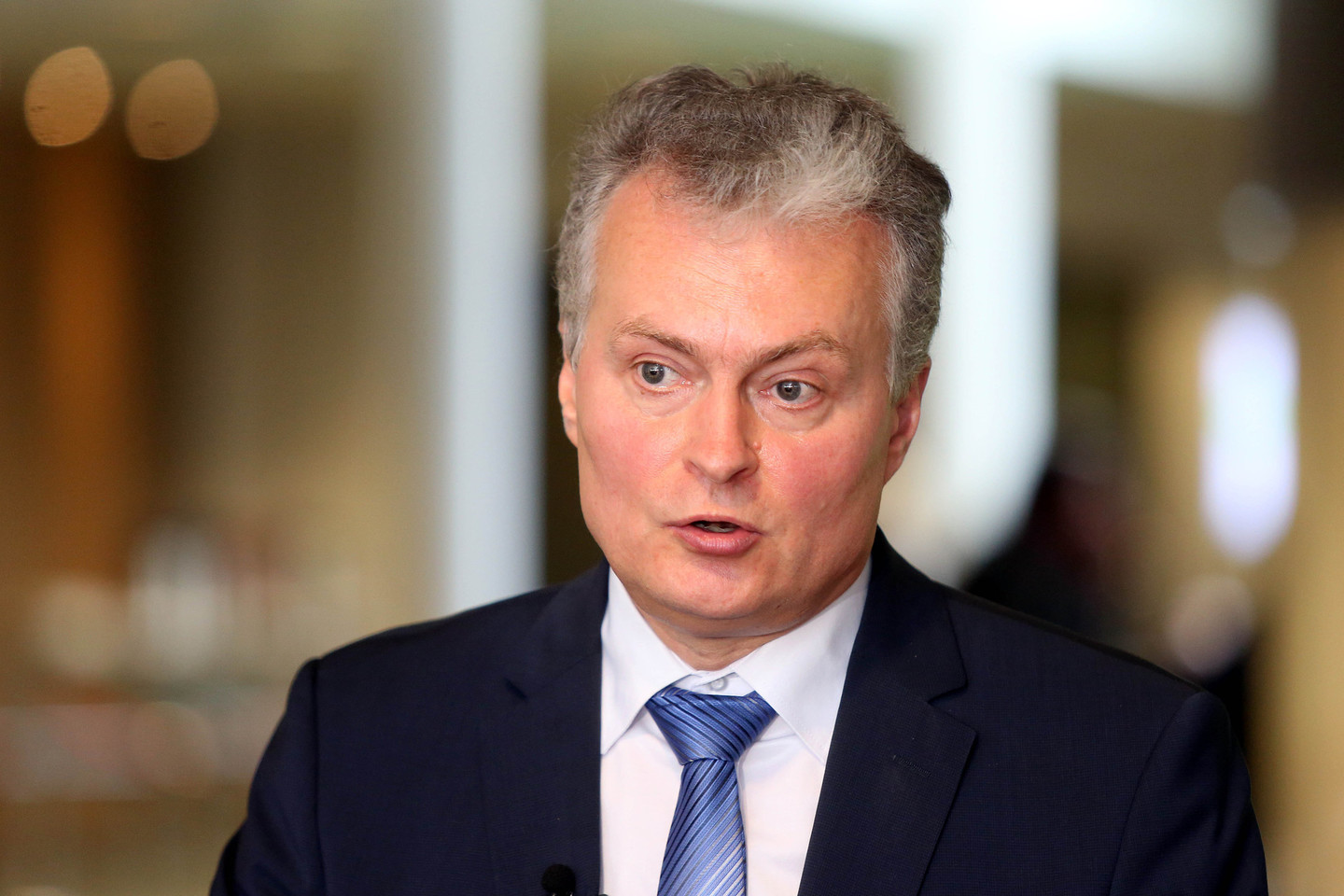 G.Nausėdos nuomone, pasaulyje vyraus dar didesnis neapibrėžtumas nei iki šiol, o Lietuvai reikės kur kas labiau pasistengti, kad potencialūs investuotojai nutartų į ją nukreipti savo investicijas.<br>R.Danisevičiaus nuotr.