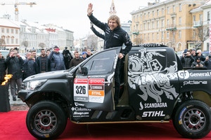 Benediktas Vanagas pristatė savo naująjį Dakaro visureigį