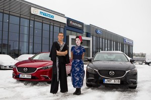 Atnaujintą „Mazda6“ modelį Vilniuje pristatė japoniški personažai