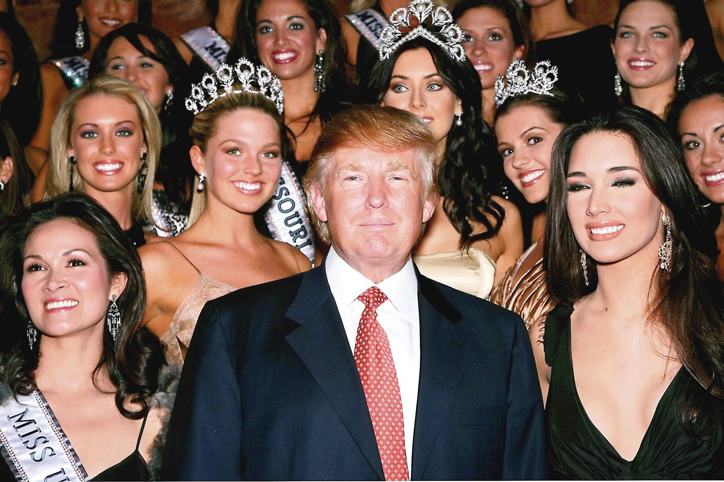 Verslo magnatui D.Trumpui priklausė įmonė, rengianti moterų grožio konkursus.<br>AFP/„Scanpix“ nuotr.