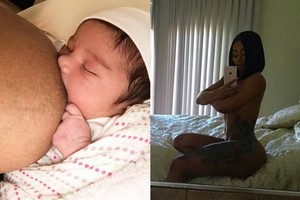 Modelis Blac Chyna paviešino asmenukę, kurioje žindo kūdikį