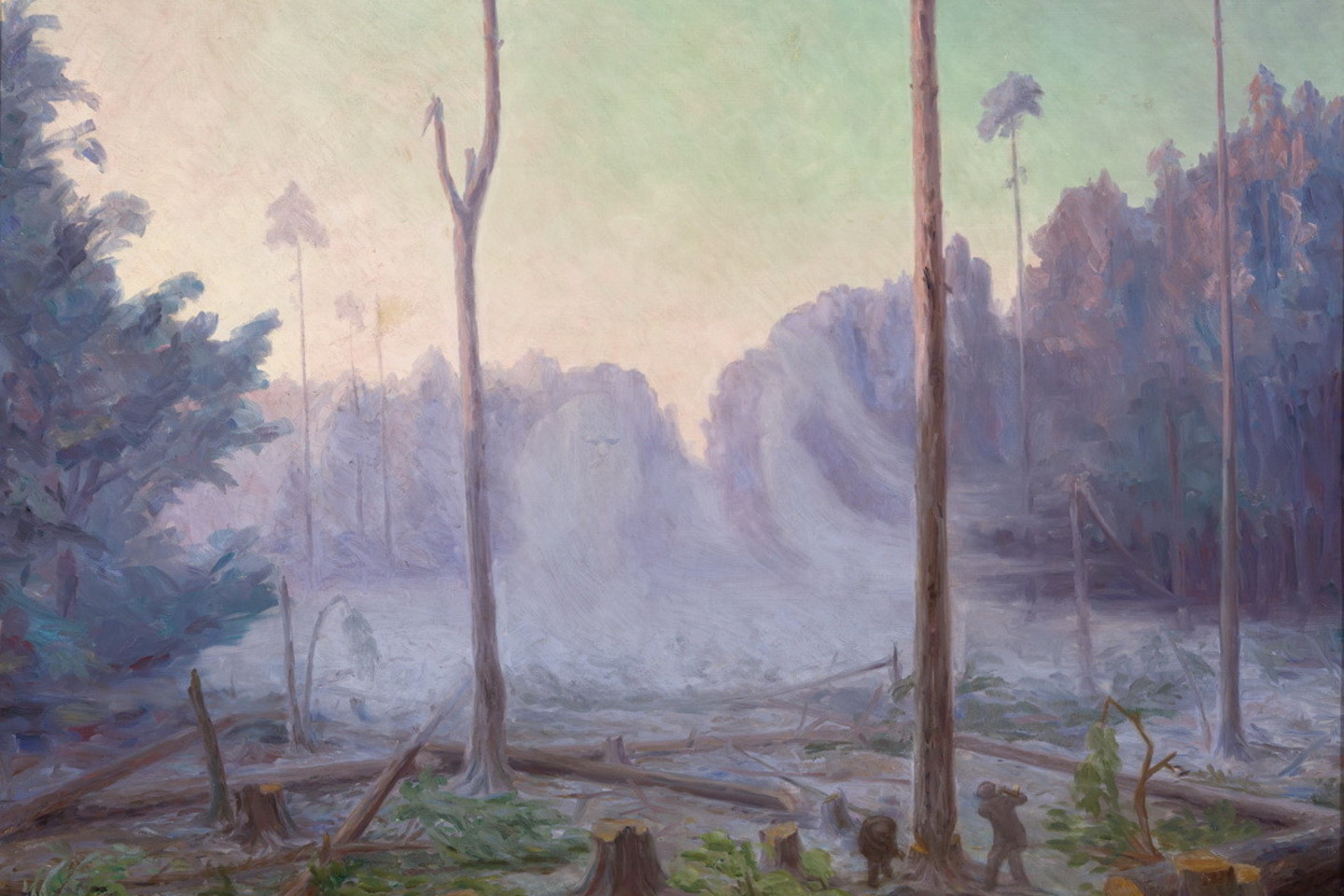 A.Žmuidzinavičius. „Miškas ūžia, verkia, gaudžia“, 1907 m.
