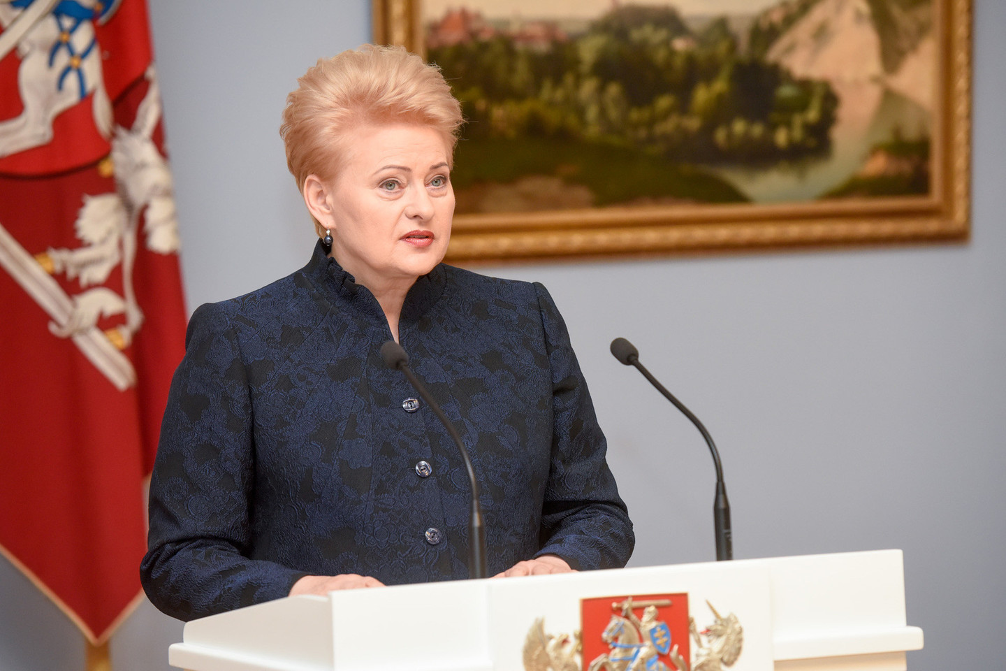 D.Grybauskaitė pritarė S.Skvernelio kandidatūrai į premjerus.<br>D.Umbraso nuotr.