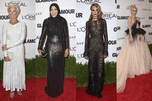 Metų moterų apdovanojimuose žvaigždės puošėsi brangiomis suknelėmis