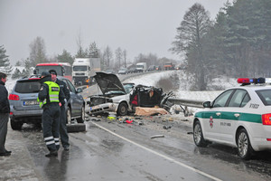 Šalia Vilniaus – skaudi kaktomuša, žuvo žmogus, buvo blokuotas kelias
