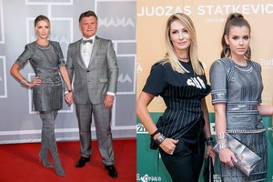 Daina Bosas su dukra Marija mielai dalijasi suknelėmis