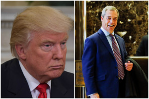 D.Trumpas „Brexit“ lyderį N.Farange'ą norėjo matyti ambasadoriaus poste