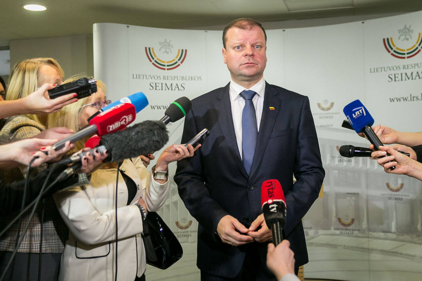 S.Skvernelis patvirtintas premjeru.<br>T.Bauro nuotr.