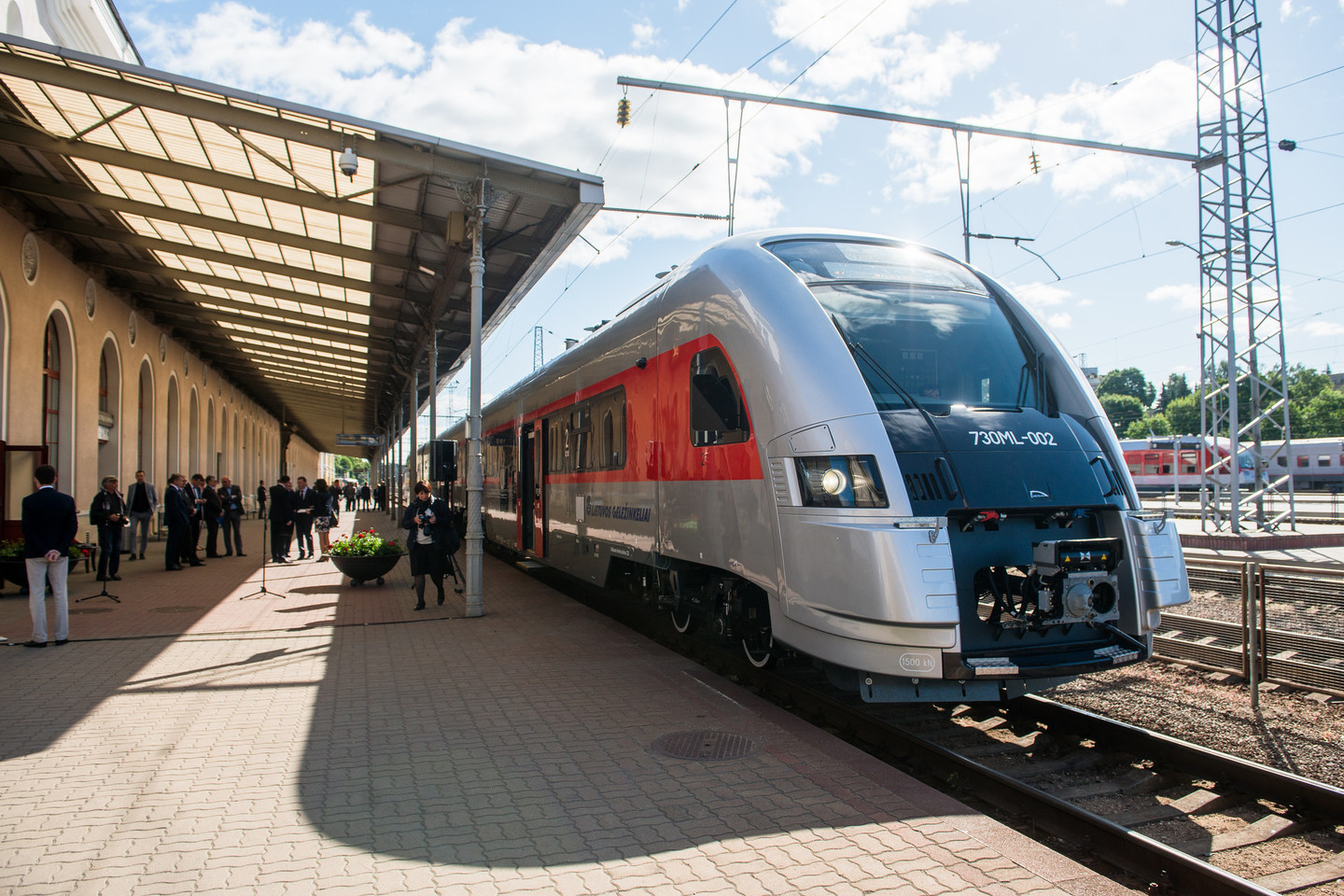 Naujasis traukinys, kursuojantis tarp Vilniaus ir Klaipėdos.<br>J.Stacevičiaus nuotr.