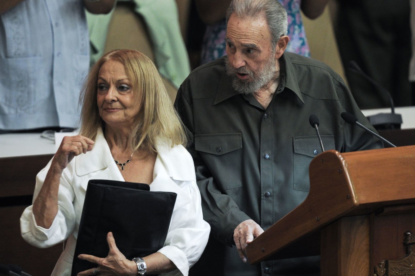 Svarbiausia F.Castro moteris – antroji žmona D.Soto del Valle. Juodu susilaukė penkių sūnų, kurie pavadinti vardais, prasidedančiais raide A.<br>Scanpix nuotr.