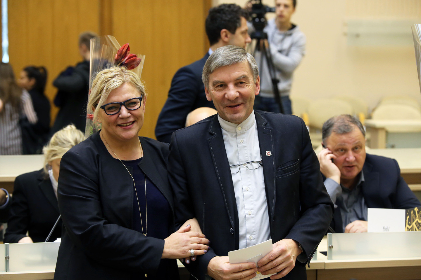 Naujoji Kauno vicemerė R.Šnapštienė balsavimo metu surinko 28 balsus.<br>M.Patašiaus nuotr.