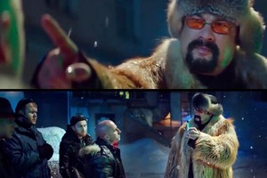 Rusijos piliečiu tapęs Stevenas Seagalas nusifilmavo keistoje reklamoje