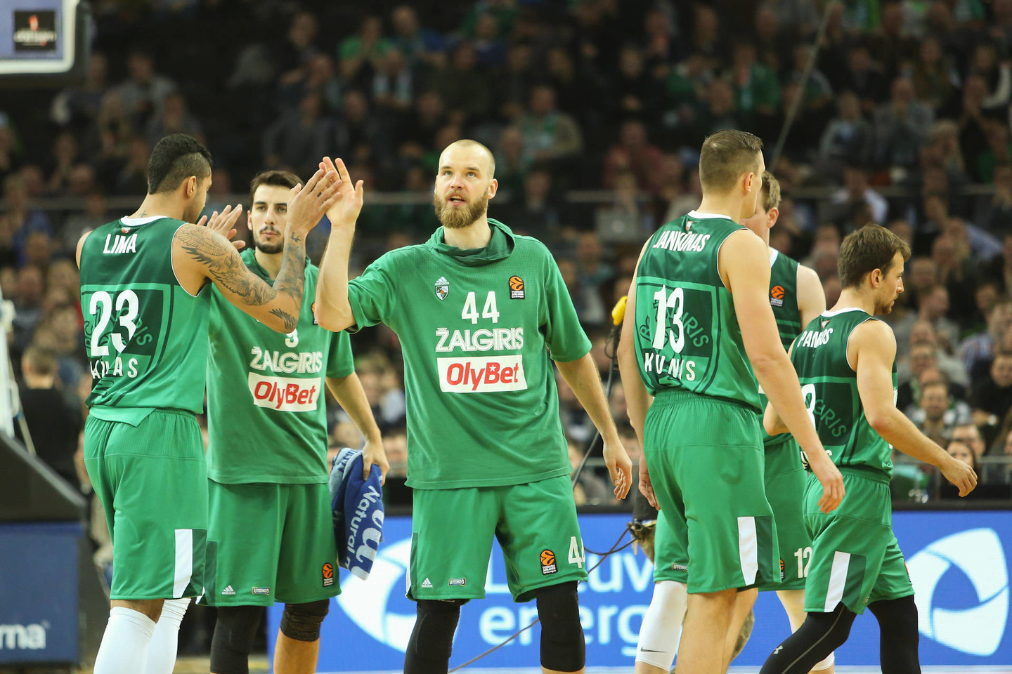 Kauno „Žalgiris“ šventė puikią pergalę.