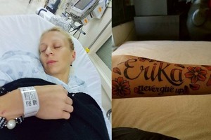 Erikos Santos sūnus dėl sergančios mamos pasidarė tatuiruotę
