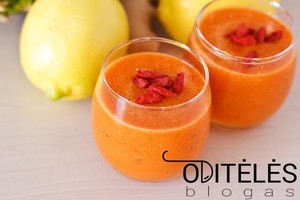 Vitaminų bomba: daržovių ir vaisių kokteilis nuo peršalimo