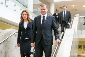 Saulius Skvernelis po susitikimo su galima ministre pasakė, kokį įspūdį susidarė