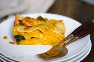 Lazanija su moliūgais: dienoms, kai nesinori mėsos