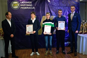 Lietuvos kartingo čempionams įteikti sezono apdovanojimai