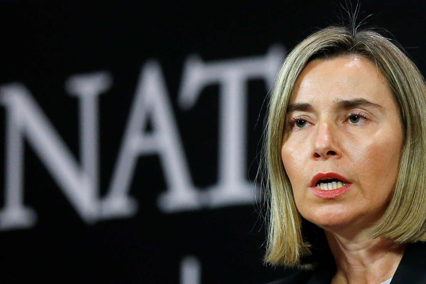 F.Mogherini, buvusi Italijos užsienio reikalų ministrė, tvirtina, kad ES yra vieningos nuomonės Sirijos klausimu.