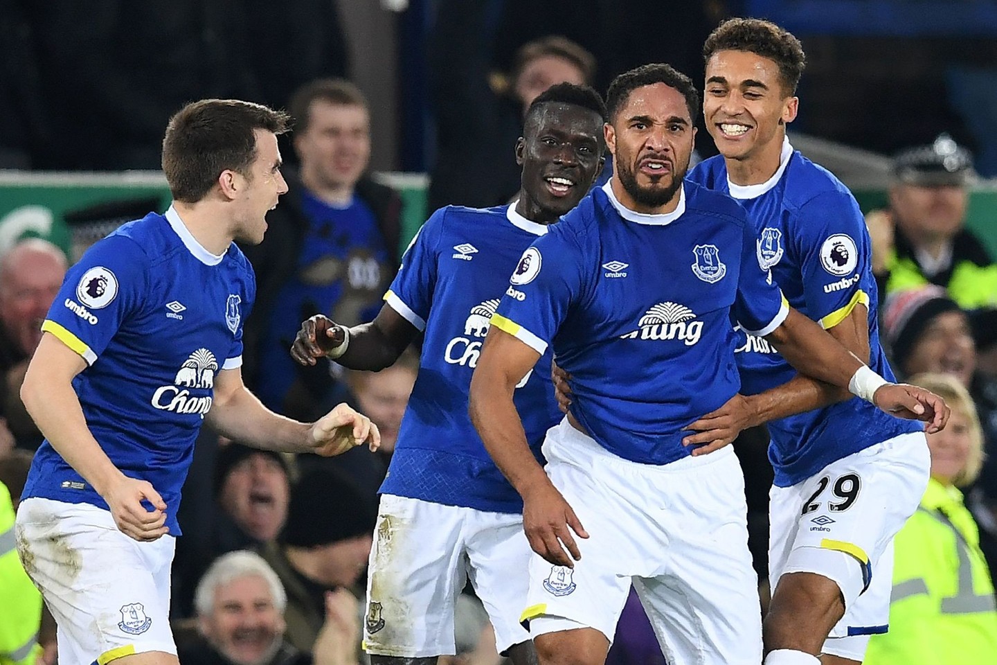 Rungtynių tarp „Arsenal“ ir „Everton“ akimirkos.