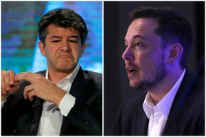 Donaldui Trumpui patarinės „Tesla“ ir „Uber“ vadovai