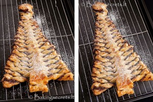 Eglutė iš sluoksniuotos tešlos: stebėtinai lengva ir labai skanu