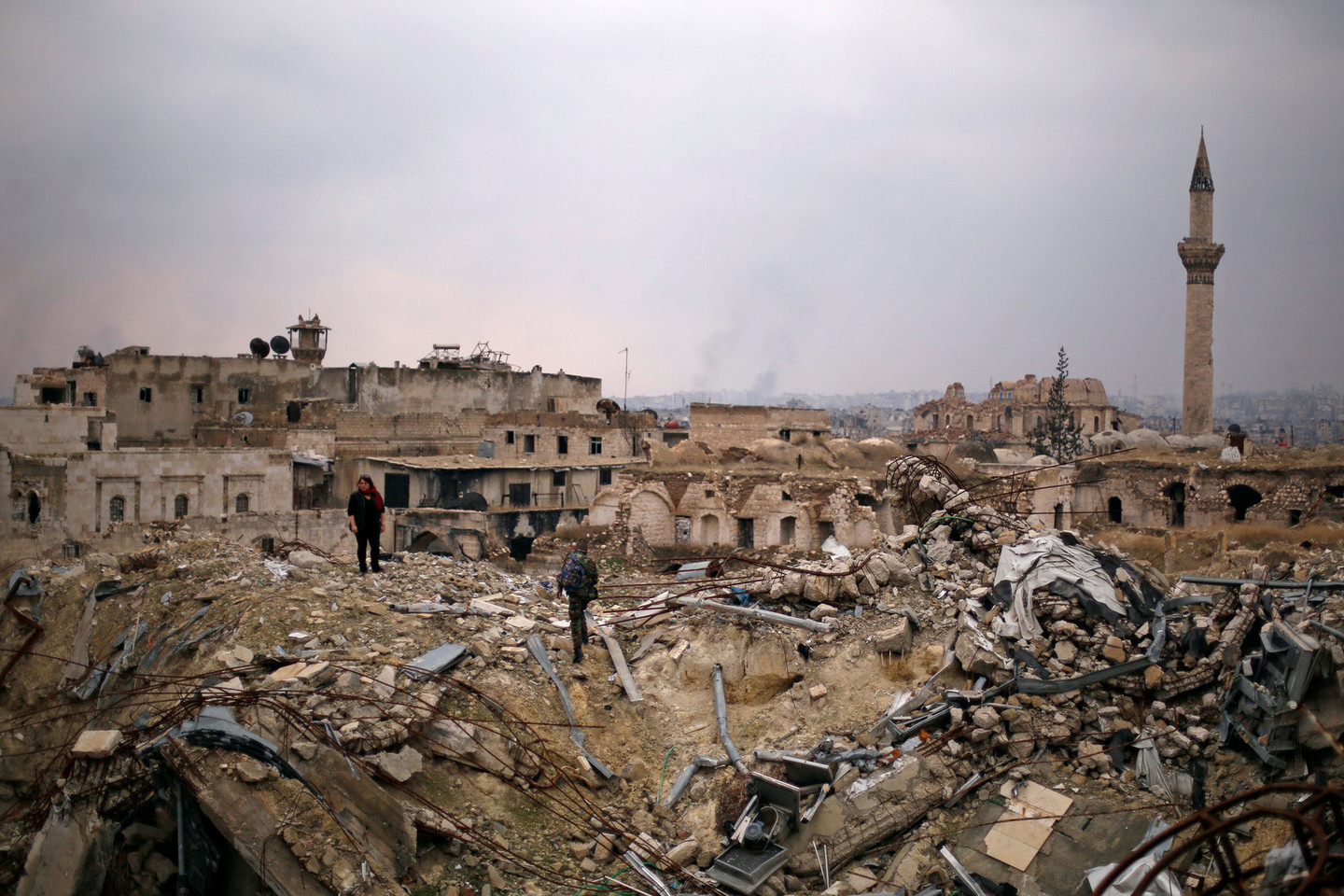Jungtinių Tautų Saugumo Taryba sekmadienį balsuos dėl stebėtojų siuntimo į Alepą.<br>„Reuters“/“Scanpix“ nuotr.