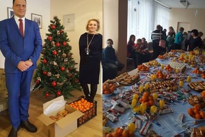 Likimo nuskriaustuosius džiugino Kalėdų senelis ir gardžios vaišės