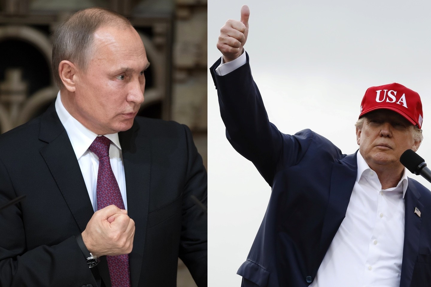 D.Trumpas ne kartą teigiamai atsiliepė apie V.Putiną.