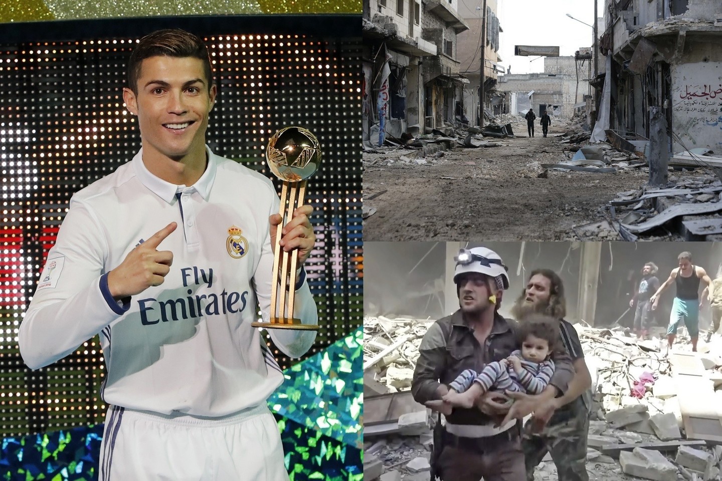 C.Ronaldo parėmė Sirijos vaikus.