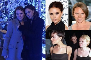 Victoria Beckham su seserimi – panašios lyg du vandens lašai