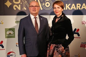 Prabangų Kauno renginį papuošė meras Visvaldas Matijošaitis su mylimąja