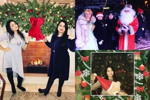 Atlikėjos Giulijos dukra Monika Sakalauskaitė-Falcon parodė, kaip sutiko šventes