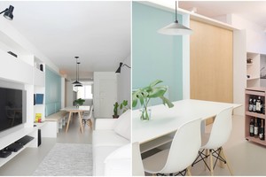 Traukinio vagoną primenantį butą pavertė patogiais 80 kv. m namais