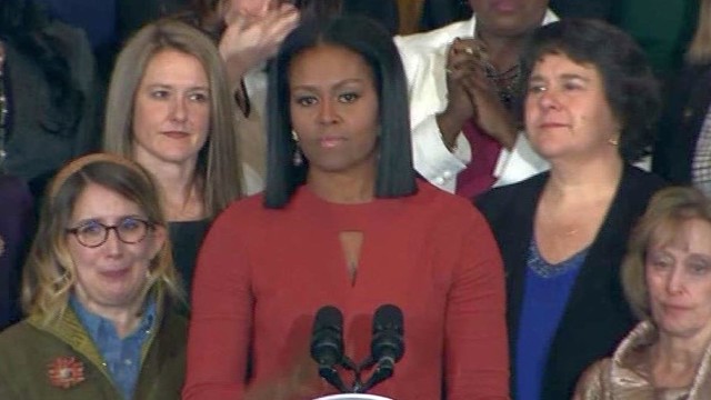 Michelle Obama per paskutinę savo kalbą susigraudino