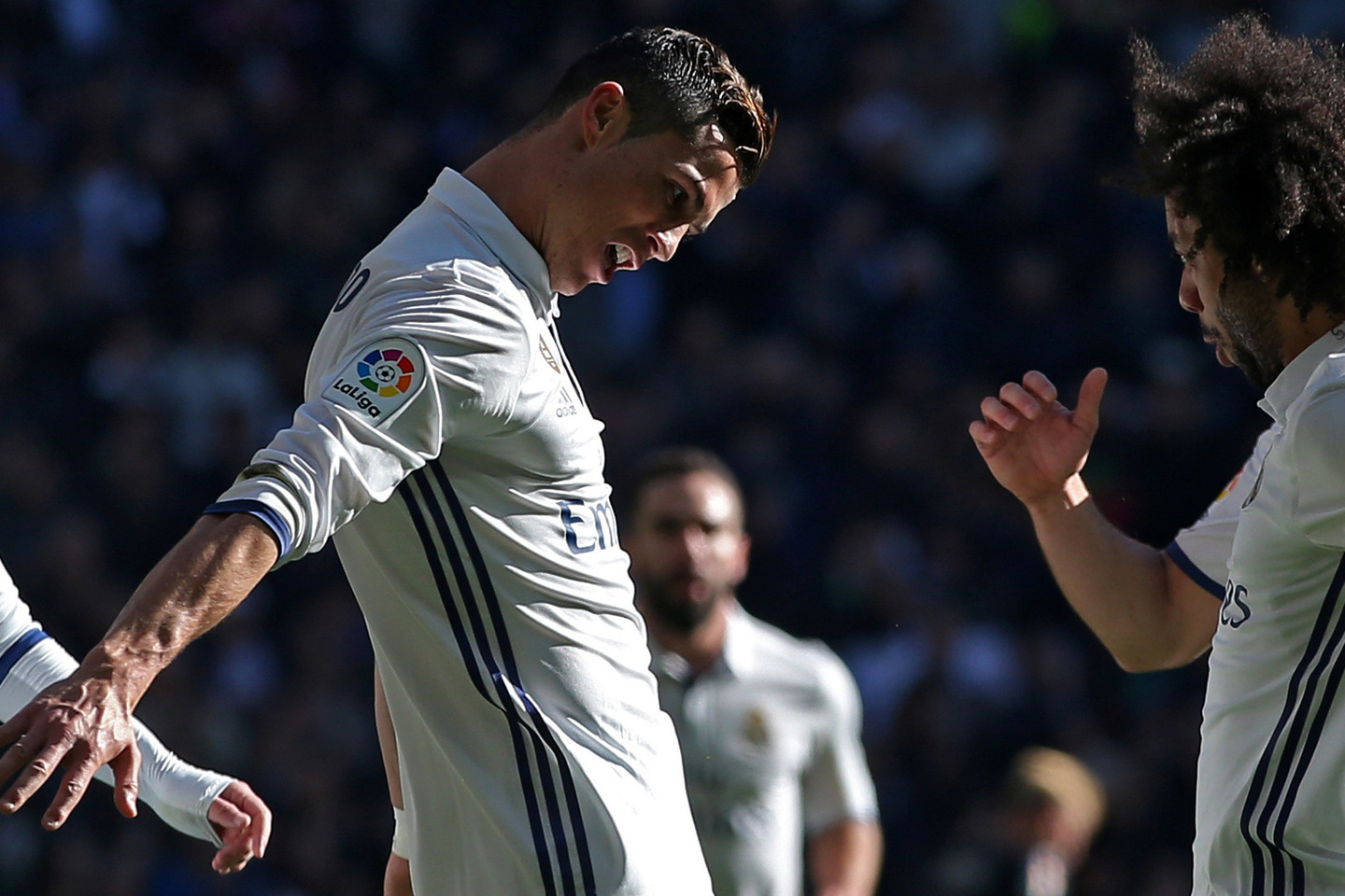 Cristiano Ronaldo prie triuškinančios pergalės prisidėjo įvarčiu.