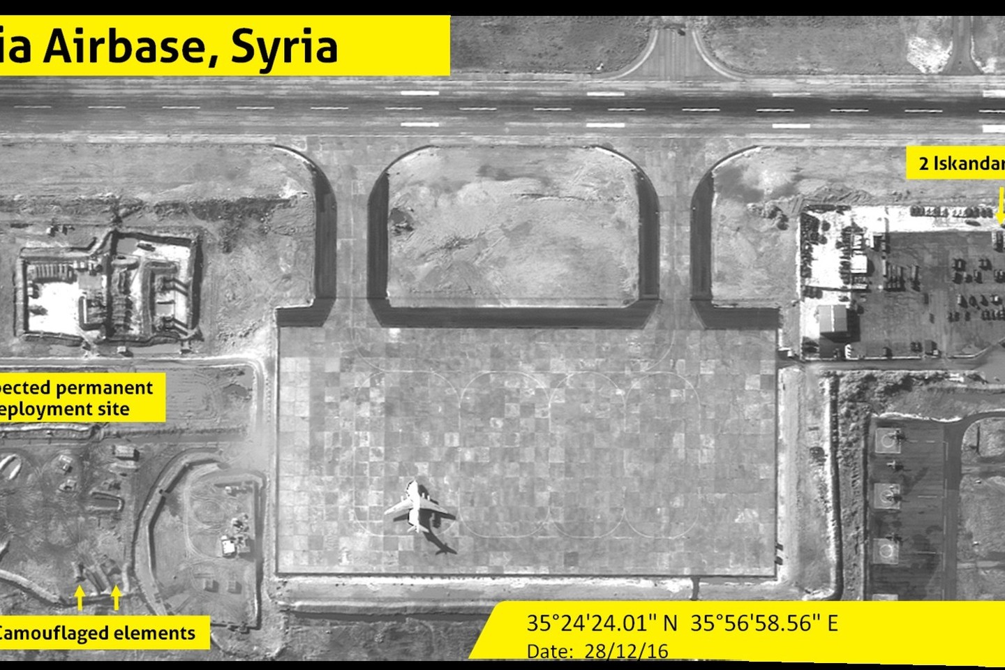 Izraelio žvalgybinis palydovas įrodė, kad Rusija Sirijoje laiko branduolinius kompleksus „Iskander“.<br>ISI nuotr.